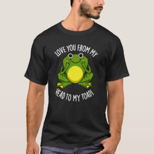 Camiseta Te Amo De Mi Cabeza A Mi Tapo Oscuro BG