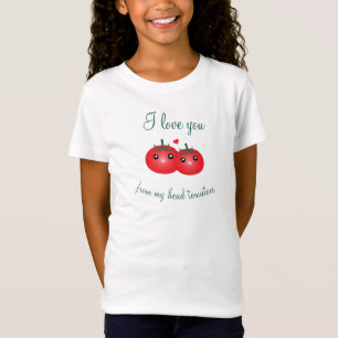 Camiseta Te amo de mi retruécano lindo de la fruta de los