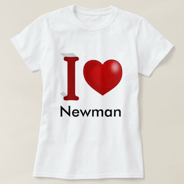 Camiseta Te amo Día de San Valentín personalizada (Diseño del anverso)
