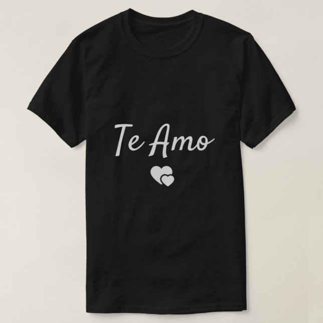 Camiseta Te amo el castellano (Diseño del anverso)