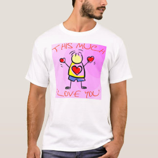 Camiseta Te amo este mucho v2