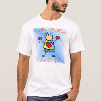 Camiseta Te amo este mucho v6