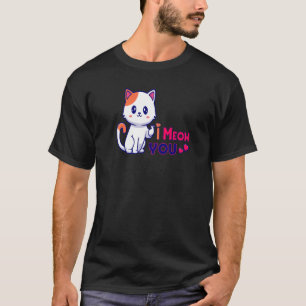Camiseta Te amo gato diciendo miau Gatos