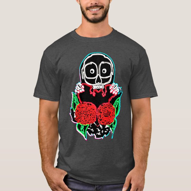 Camiseta Te Amo Hasta la Muerte de Neón (Anverso)