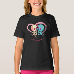 Camiseta Te amo hasta la muerte por Día de San Valentín.