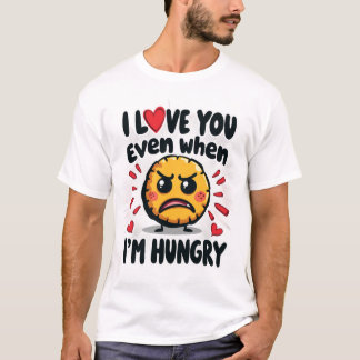 Camiseta Te amo incluso cuando tengo hambre