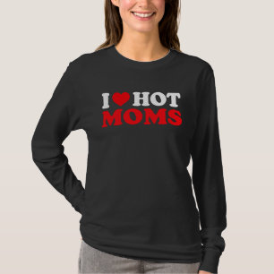 Camiseta Te Amo Las Mamás Calientes. Cita de Retro del Cora
