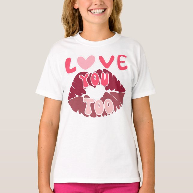 Camiseta Te AMO los regalos Personalizados para el Gran Día (Anverso)