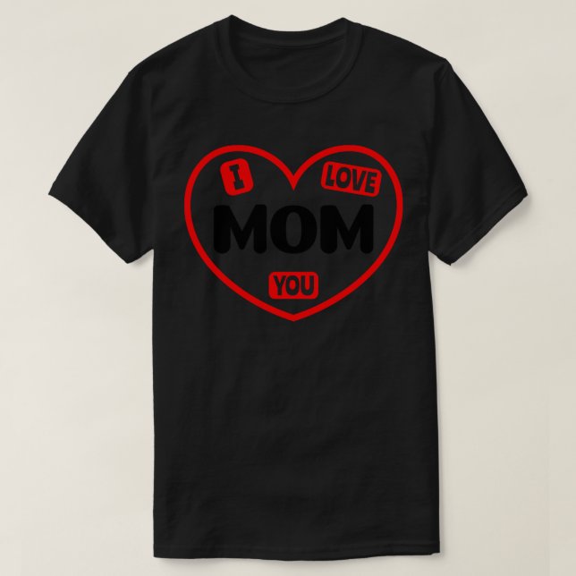 Camiseta Te Amo Mamá 1 (Diseño del anverso)