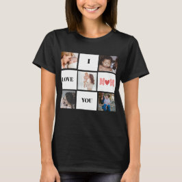 Camiseta ''Te amo mamá'' lindo 5 collage de fotos de camise