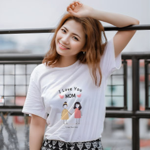 Camiseta Te Amo Mamá. Regalo Lindo para el Día de
