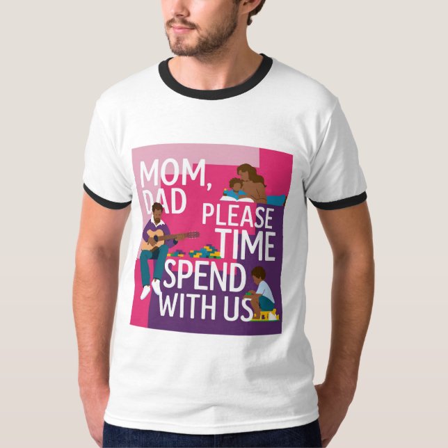 Camiseta Te amo, mamá y papá T- Shirt (Anverso)