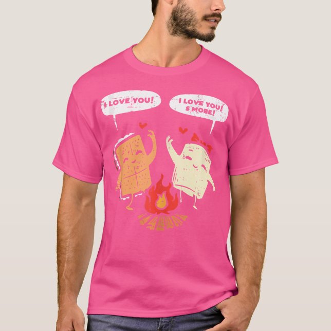 Camiseta Te Amo Más Gracioso Camping Pareja Camper Hombres (Anverso)