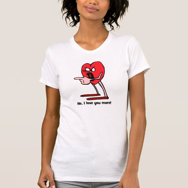 Camiseta Te amo más para los pares (Anverso)