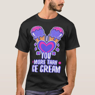 Camiseta Te amo más que helado 4