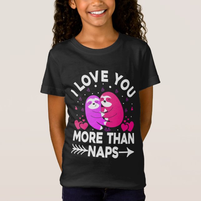 Camiseta Te amo más que las sábanas rosadas y moradas (Anverso)