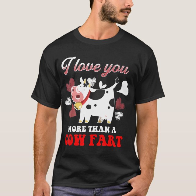Camiseta Te Amo Más Que Un Pedo De Vaca (Anverso)