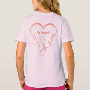 Camiseta Te Amo Mis Amigos - Abrazos