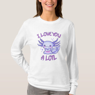 Camiseta Te amo mucho Axolotl enamorado