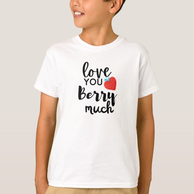 Camiseta Te amo mucho, cariño, personalismo de San Valentín (Anverso)