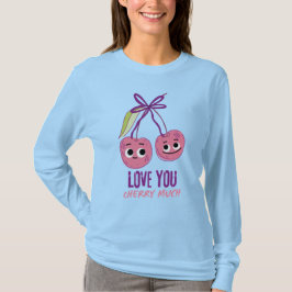 CAMISETA TE AMO MUCHO CHERRY