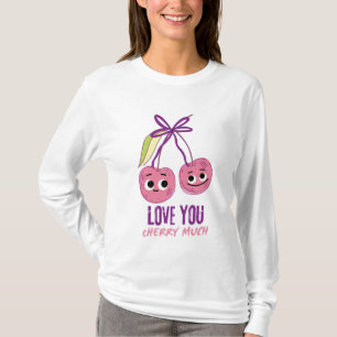 CAMISETA TE AMO MUCHO CHERRY