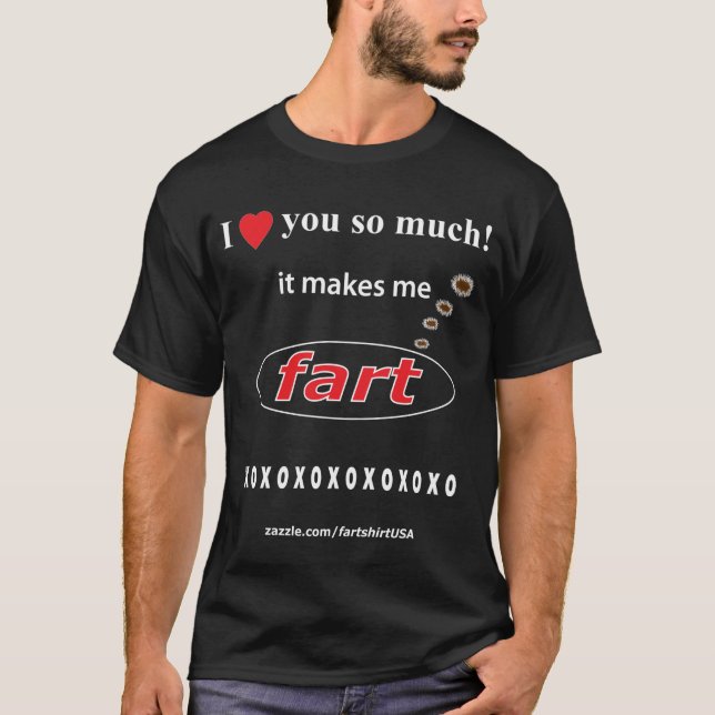 Camiseta TE AMO (oscuridad) (Anverso)