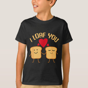 Camiseta Te amo pan divertido regalo del día de San Valentí