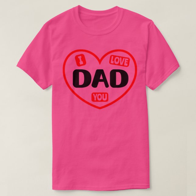 Camiseta Te Amo Papá 1 (Diseño del anverso)