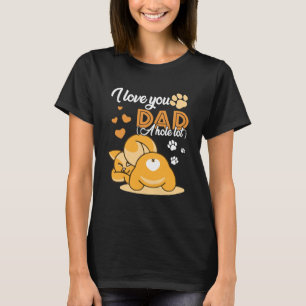 Camiseta Te Amo Papá Un Agujero Lot Gato Gatitos Padres Pap