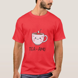 Camiseta Té amo para amante de la bebida