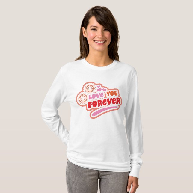 Camiseta Te amo para siempre (Anverso completo)