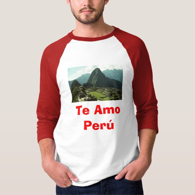Camiseta Te Amo Perú (Anverso)