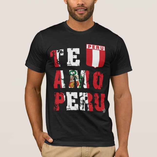 Camiseta Te Amo Perú - etiqueta InKa1821 (Anverso)