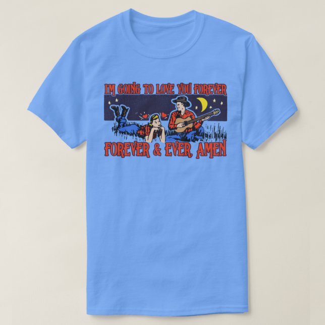 Camiseta Te amo por siempre (Diseño del anverso)