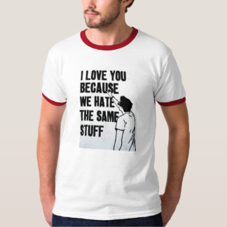 Camiseta Te amo porque odiamos la misma materia
