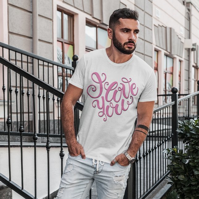 Camiseta Te Amo Rosa (Subido por el creador)