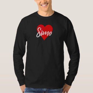 Camiseta Te Amo Simo Nombre Amor Corazón