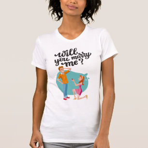 Camiseta Te amo... ¿Te casarás conmigo?