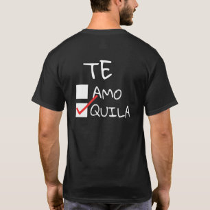 Camiseta Te Amo Tequila Mexicano Bebida Cinco De Mayo Fiest