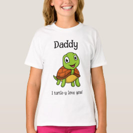 Camiseta Te amo tortuosamente papá! Tortuga linda del Día d