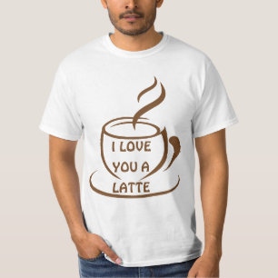Camiseta Te amo un diseño divertido romántico latente