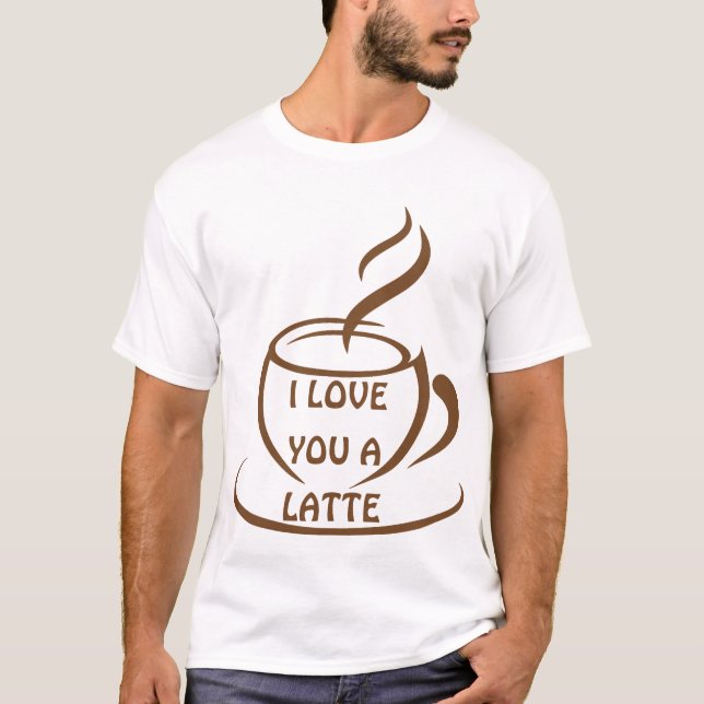 Camiseta Te amo un diseño divertido romántico latente (Anverso)