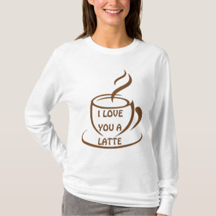 Camiseta Te amo un diseño divertido romántico latente