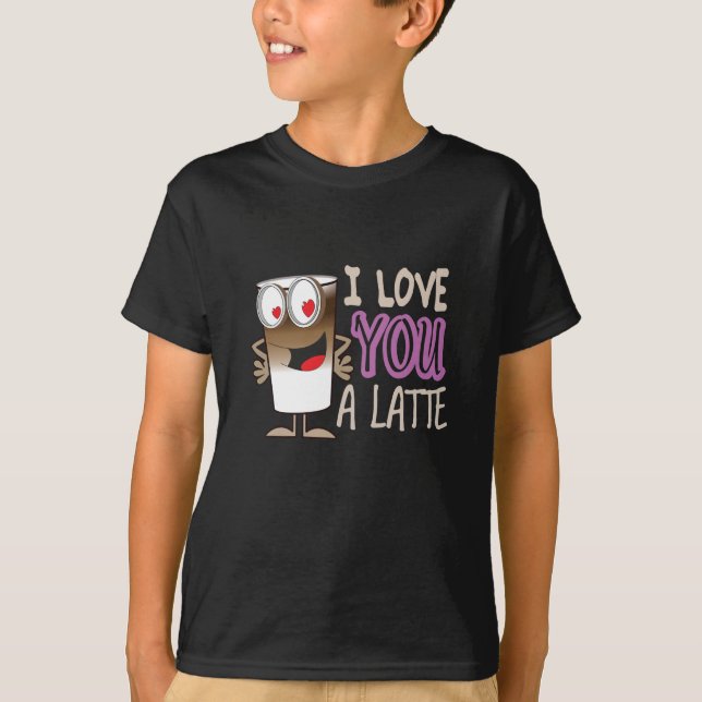 Camiseta Te amo un latte (Anverso)