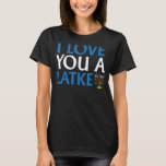 Camiseta Te Amo Un Pun Judío Latke Funny Hanukkah Chanu<br><div class="desc">Te Amo Un Pun Judío Gracioso Latke Hanukkah Chanukah</div>