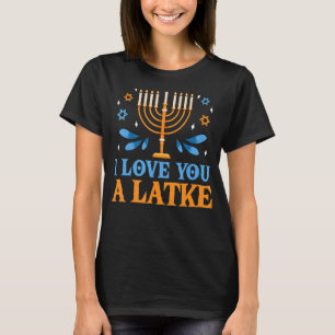 Camiseta Te Amo Un Pun Judío Latke Hanukkah Chanukah