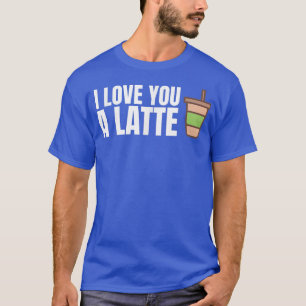 Camiseta Te Amo Un Último Café Gracioso Palabra Pun Unise C