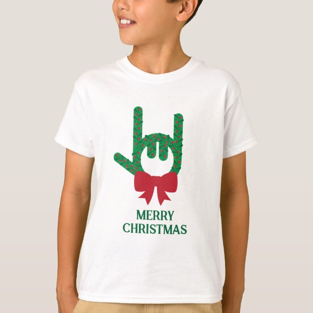 Camiseta Te Amo Wreath Navidades (Anverso)