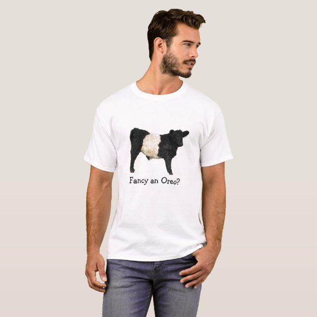 Camiseta ¿Te apetece un Oreo? Acero Beltie del ganado Gallo (Anverso completo)
